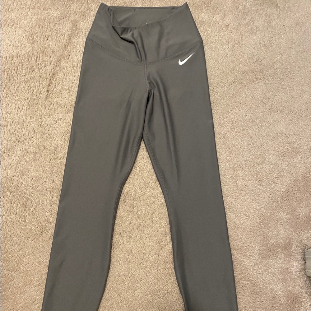 GRAY NIKE MIZZOU/COLLEGE APPAREL DRI FIT LEGGINGS